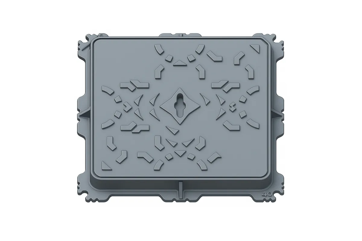 500x500x45 mm Döküm Kare Kapak