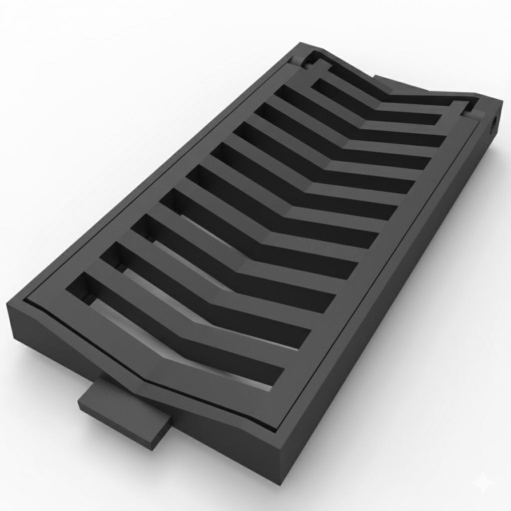 260x500 mm Döküm Çerçeveli Yağmur Suyu Izgarası