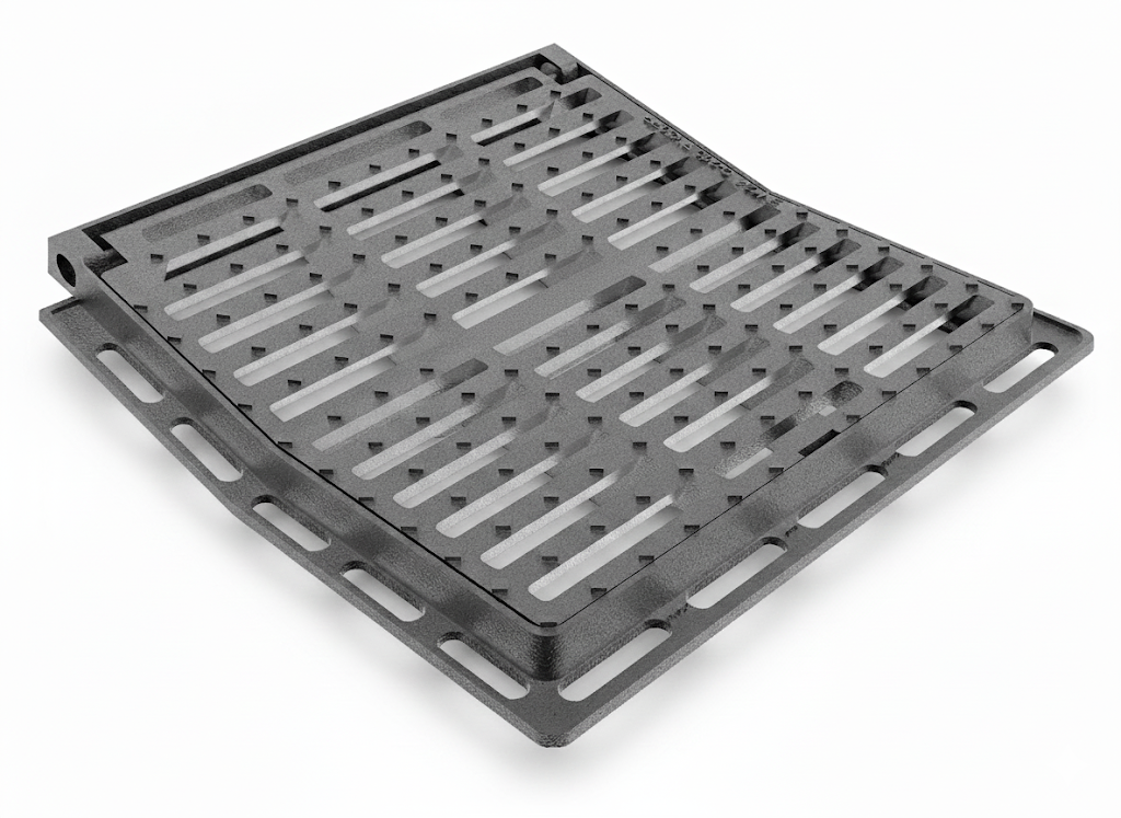 460x460 mm Döküm Çerçeveli Yağmur Suyu Izgarası