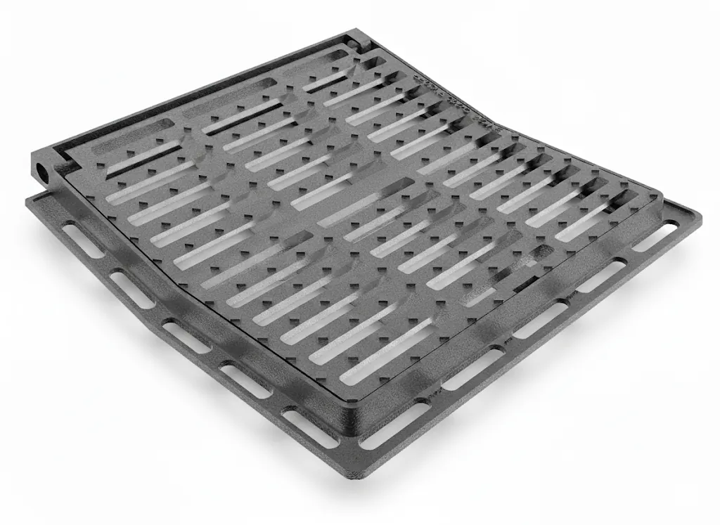 460x460x35 mm Döküm Çerçeveli Yağmur Suyu Izgarası