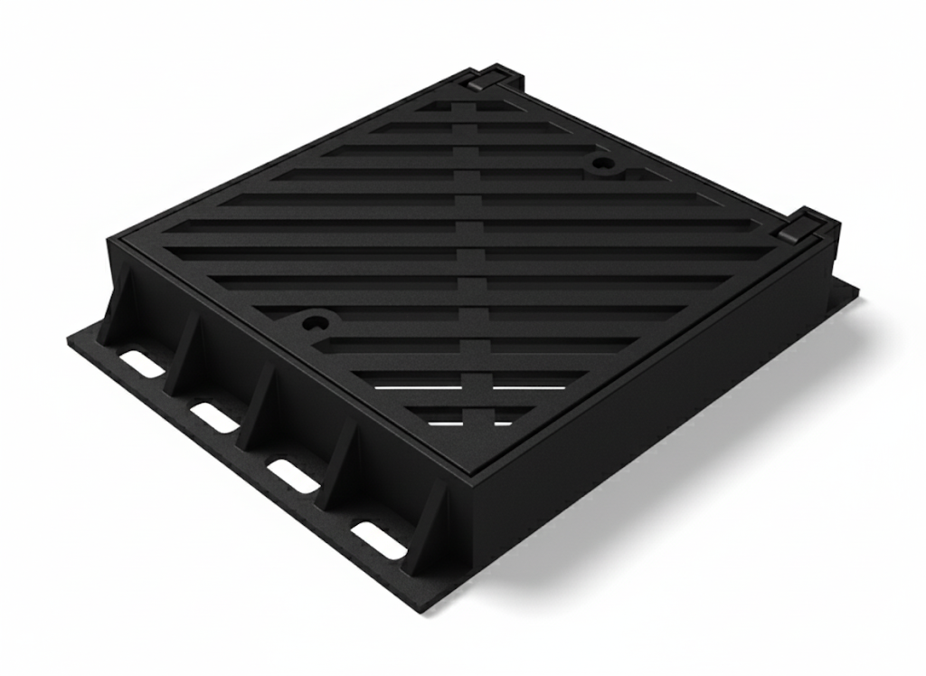 600x750 mm Döküm Çerçeveli Yağmur Suyu Izgarası