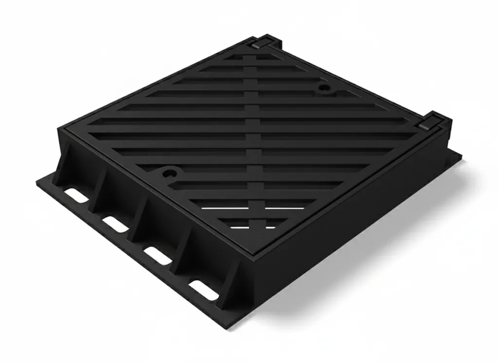 600x750x120 mm Döküm Çerçeveli Yağmur Suyu Izgarası