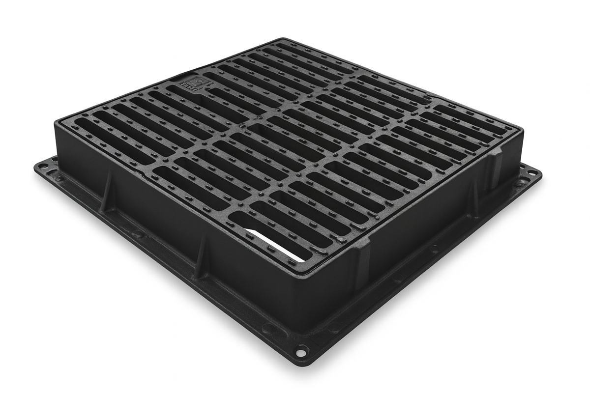 700x700 mm Döküm Çerçeveli Yağmur Suyu Izgarası