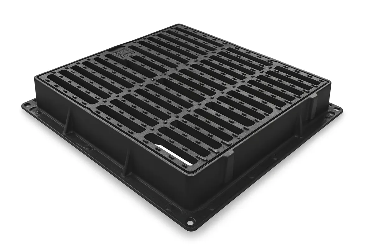 700x700x100 mm Döküm Çerçeveli Yağmur Suyu Izgarası