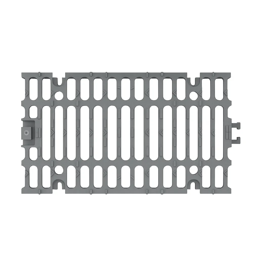 Kilitli 300x500x30 mm Döküm Kanal Izgarası