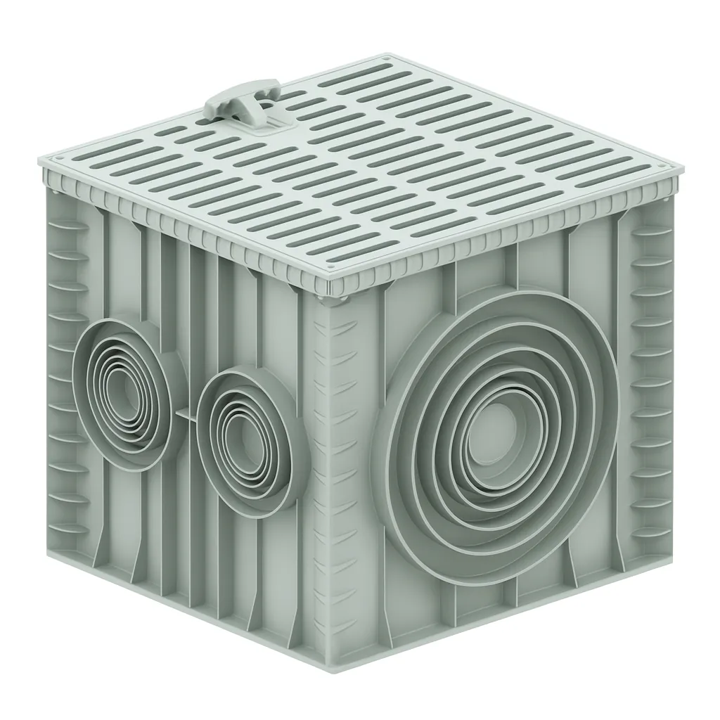 500x500x465 mm Plastik Menhol Kutusu Izgaralı